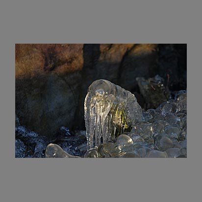 Lac Léman sous la glace - Photo Christophe Bourreau