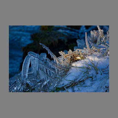 Sculpture de glace Lac Léman gelé  - Photo Christophe Bourreau