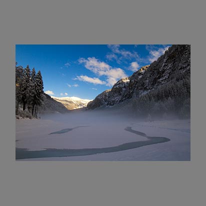 Photo lac de Montriond en hiver - Christophe Bourreau