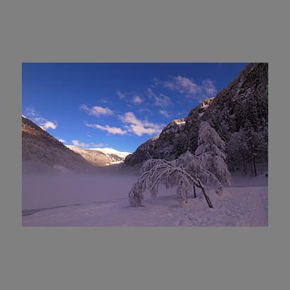 Photo du lac de Montriond hiver - Christophe Bourreau