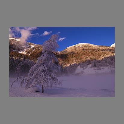 Photo d'hiver du lac de Montriond - Christophe Bourreau