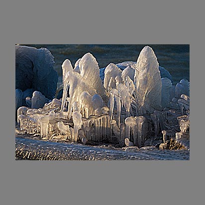 Lac Léman sous la glace - Photo Christophe Bourreau