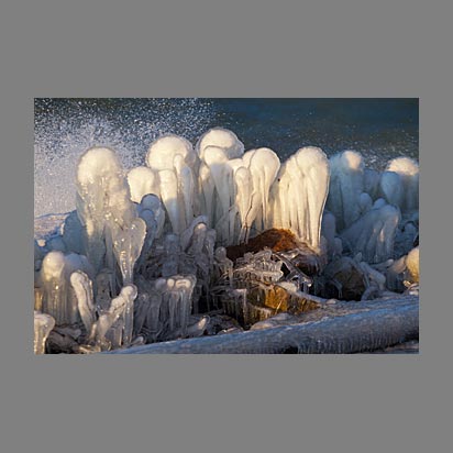 Lac Léman sous la glace - Photo Christophe Bourreau