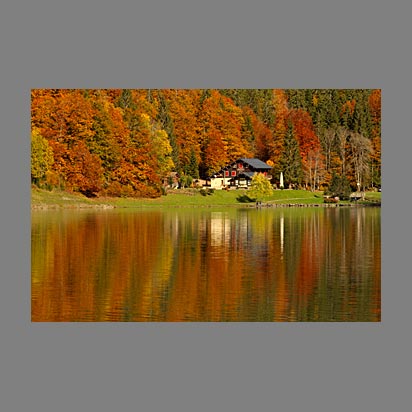 Couleurs d'automne au lac de Montriond - photo Christophe Bourreau