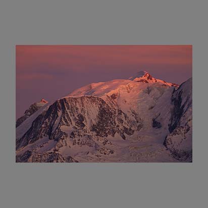 Photo de paysage Haute-Savoie Le Goûter au coucher de soleil (Mont-Blanc)