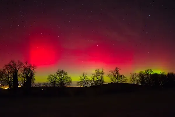 Aurores boréales sur le lac Léman, les plus belles photos du photographe Christophe Bourreau
