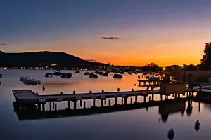 Lac d'Annecy - coucher de soleil