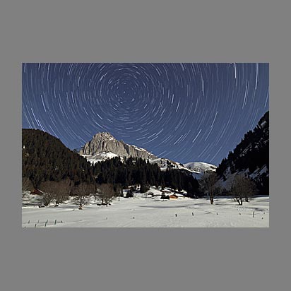 Circumpolaire sur les Cornettes de Bise - Haute-Savoie - photo Nightscape