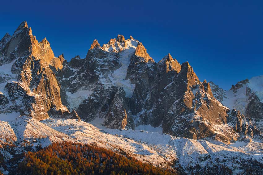 photo des aiguilles de Chamonix - Mont-blanc Haute-savoie