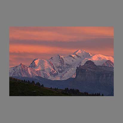 Mont-blanc depuis le col de Joux Plane - photo paysage Christophe Bourreau