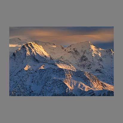 Photo paysage Mont-blanc depuis Passy Plaine Joux - Photo Christophe Bourreau